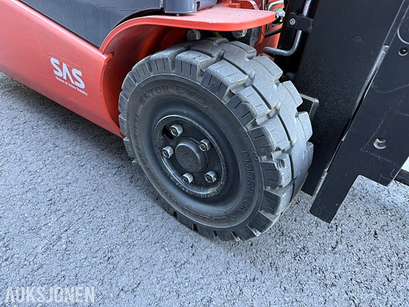 Toyota Traigo 48 8FBEK18T elektrisk truck – kun 298 timer – 4,3 m løftehøyde – 4 funksjoner – langgafler 19 of 30