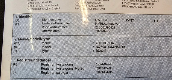 Honda NX 650 DOMINATOR 6 of 14