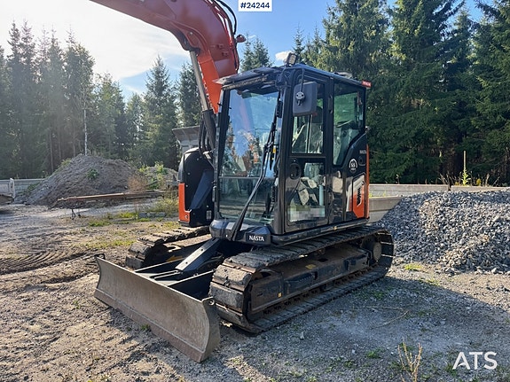 Hitachi ZX95US-7 Gravemaskin m/ Rototilt m/ grip – 2 Skuffer – Pigghamer – 720 Timer. 13 of 30