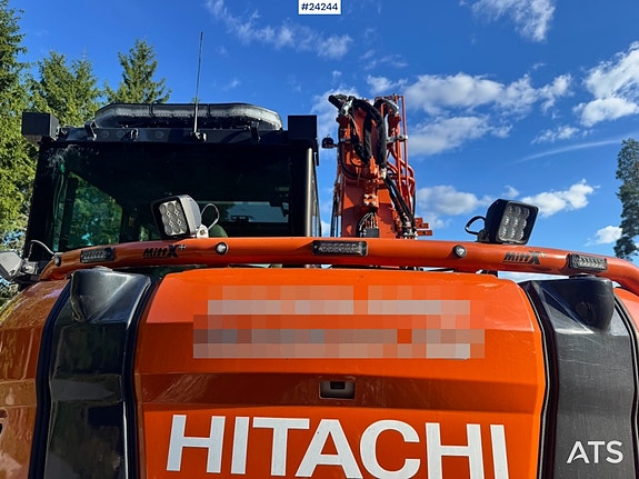Hitachi ZX95US-7 Gravemaskin m/ Rototilt m/ grip – 2 Skuffer – Pigghamer – 720 Timer. 22 of 30