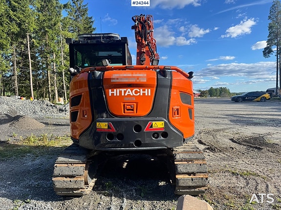 Hitachi ZX95US-7 Gravemaskin m/ Rototilt m/ grip – 2 Skuffer – Pigghamer – 720 Timer. 6 of 30