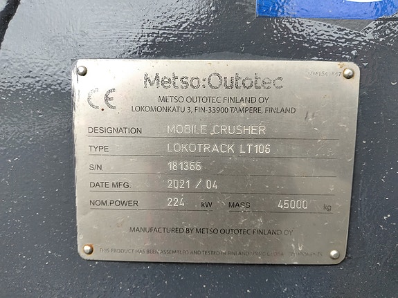 Metso Lokotrack LT106 Knusverk 18 of 24