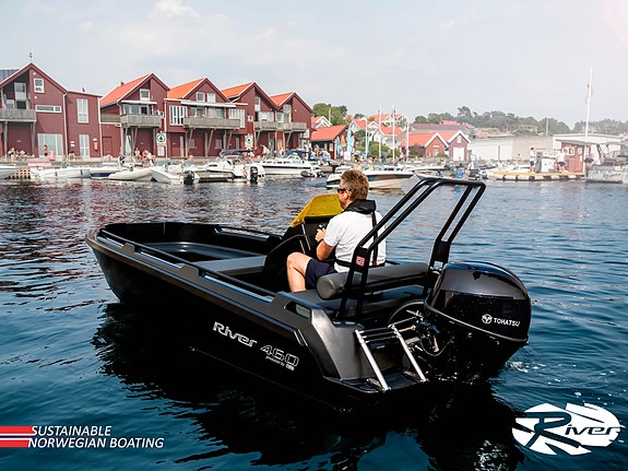 VI RYDDER ! GJØR ET KUPP RIVER 460 XR SORT MED SUZUKI 40 HK 13 of 30