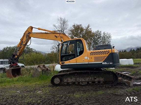 Hyundai Robex 160LC-9A m/ 2 skuffer og rototilt – Byttet understell! SE VIDEO 3 of 30