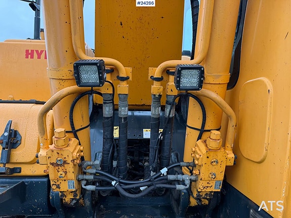 Hyundai Robex 160LC-9A m/ 2 skuffer og rototilt – Byttet understell! SE VIDEO 16 of 30