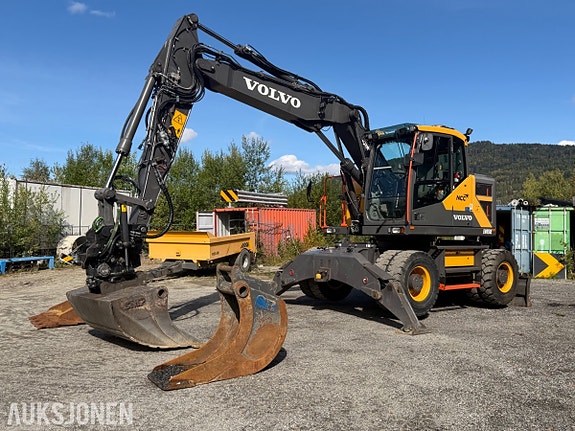 Volvo EWR150E hjulgraver - GPS - Rotortilt - 3 skuffer - Henger. 9 of 30