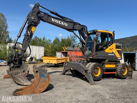 Volvo EWR150E hjulgraver - GPS - Rotortilt - 3 skuffer - Henger. 2 of 30