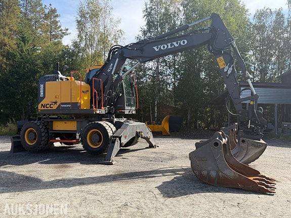 Volvo EWR150E hjulgraver - GPS - Rotortilt - 3 skuffer - Henger. 8 of 30