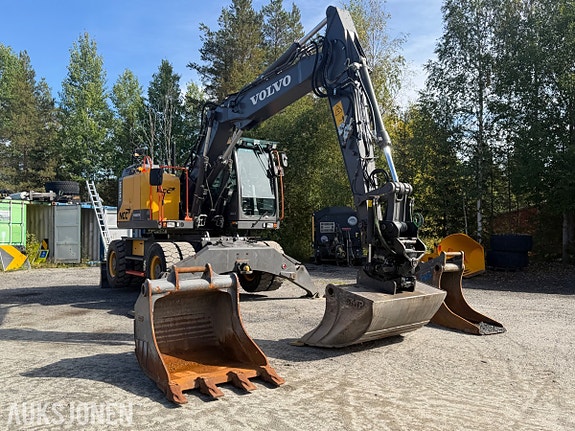 Volvo EWR150E hjulgraver - GPS - Rotortilt - 3 skuffer - Henger. 7 of 30