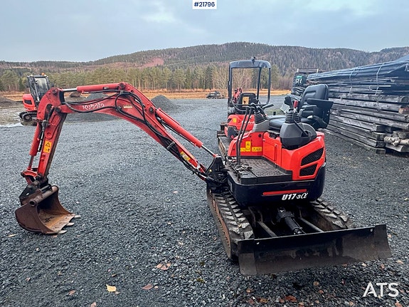 Kubota U17-3a Beltegraver m/ pusseskuffe. Spesialbygd for flytting med hellikopter. 3 of 29