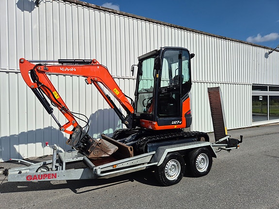 Kubota U27-4 Med 3.5T Henger 2 of 17