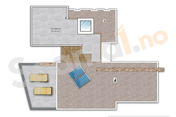 Plantegning takterrasse