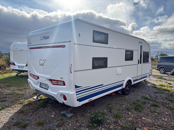 Polar Polar 590 BK 2020 – familievogn med Alde gulvvarme og Kampa 330 lufttelt 3 of 22