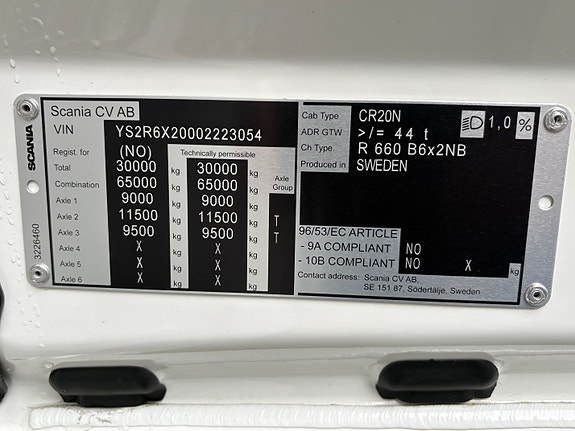 Scania Ny R660B6x2NB- 2022 Bussbygg skap og 2022 Bussbygg henger, aggregat og sideåpning 10 of 26