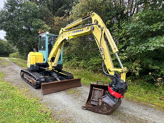 Yanmar VIO50-U - ROTOTILT - 3 SKUFFER - LAVT TIMETALL 6 of 30