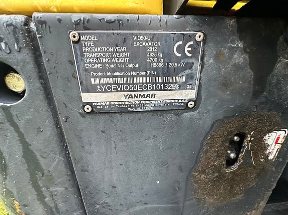 Yanmar VIO50-U - ROTOTILT - 3 SKUFFER - LAVT TIMETALL 23 of 30
