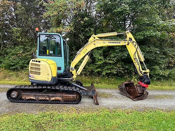 Yanmar VIO50-U - ROTOTILT - 3 SKUFFER - LAVT TIMETALL 7 of 30