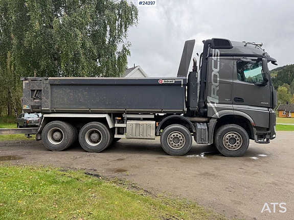 Mercedes-Benz Arocs 3663 8x4 tippbil m/ GEAB avlastning. SE VIDEO 5 of 30