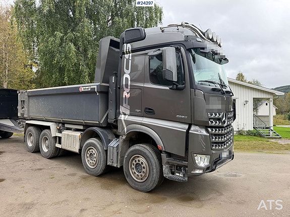 Mercedes-Benz Arocs 3663 8x4 tippbil m/ GEAB avlastning. SE VIDEO 4 of 30