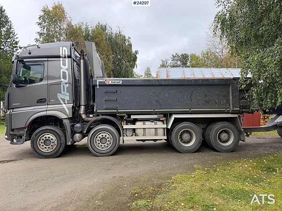 Mercedes-Benz Arocs 3663 8x4 tippbil m/ GEAB avlastning. SE VIDEO 9 of 30