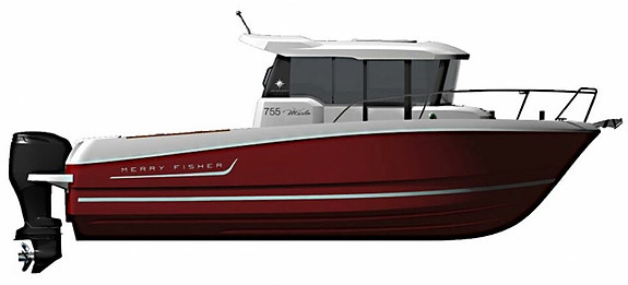 Jeanneau Merry Fisher 755 Marlin – Yamaha 175 hk 2020 – 5 sitteplasser inne 11 of 13