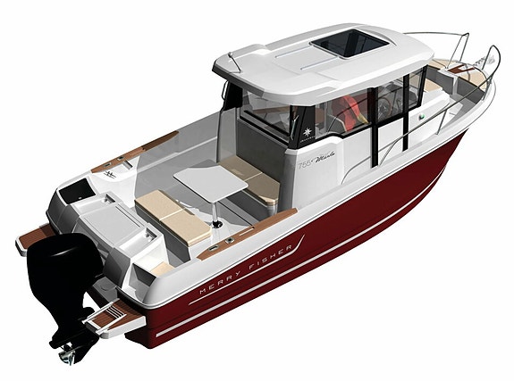 Jeanneau Merry Fisher 755 Marlin – Yamaha 175 hk 2020 – 5 sitteplasser inne 10 of 13