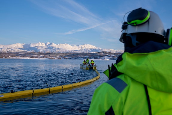 På jobb på Fjelldal
