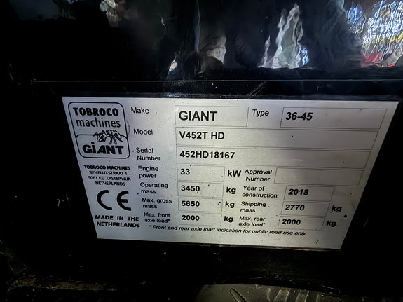 Giant V452T HD 2018, kr 399 000,-