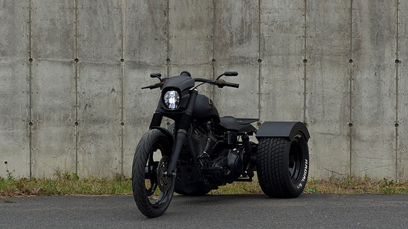 Harley-Davidson Dyna Custom Frankenstein Trike/LED/Revers/Må ses/KL A/B 3 of 15