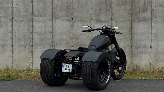 Harley-Davidson Dyna Custom Frankenstein Trike/LED/Revers/Må ses/KL A/B 8 of 15