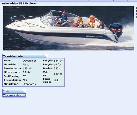 19’’ Askeladden med 135hk Mariner V6 2 of 19