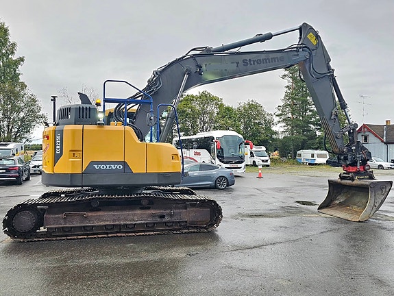 Volvo ECR235 EL, 2016 Mod, 8052 timer, Rototilt, Topcon GPS, Sentralsmøring, Nylig service og sertifisering. 7 of 30