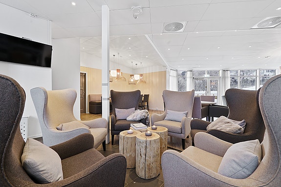 Resepsjonen ved Tromsø Lodge og Camping
