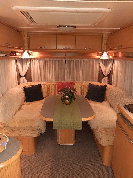 T.E. Caravan Tec Travel King med nytt spikertelt og fast plass på Mageli Camping 9 of 13
