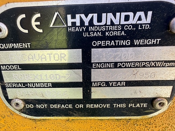 Hyundai Robex 110d-7 19 of 19