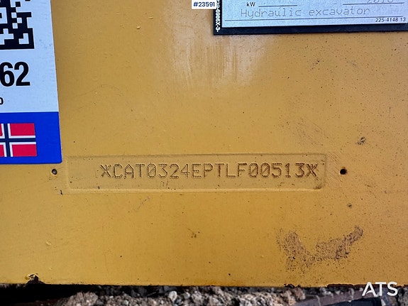 Caterpillar 324EL Beltegraver m/ Rototilt og Pusseskuffe – US byttet for 3500 timer siden! 14 of 30