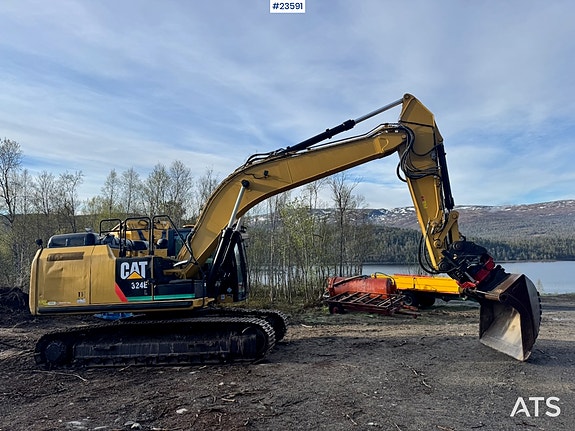 Caterpillar 324EL Beltegraver m/ Rototilt og Pusseskuffe – US byttet for 3500 timer siden! 9 of 30