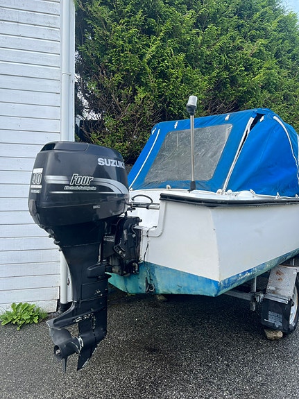 Suzuki df 40, 2001 moddel, bud ønskes (kan selges med båt og henger) 2 of 2