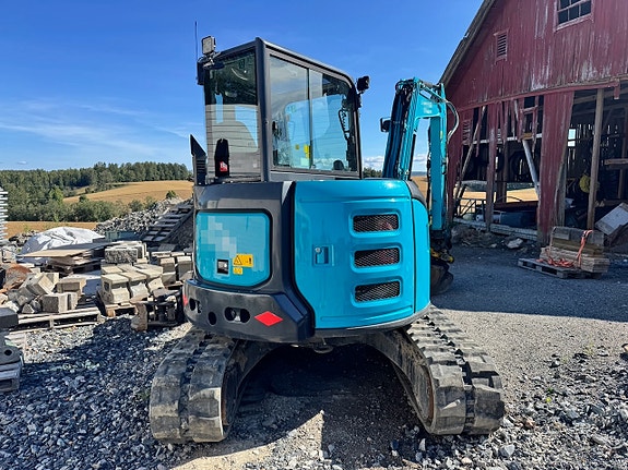 Airman AX55U-6A Minigraver m/ Rototilt, 3 skuffer, Ripper, Pigghammer og Klype. 4 of 28
