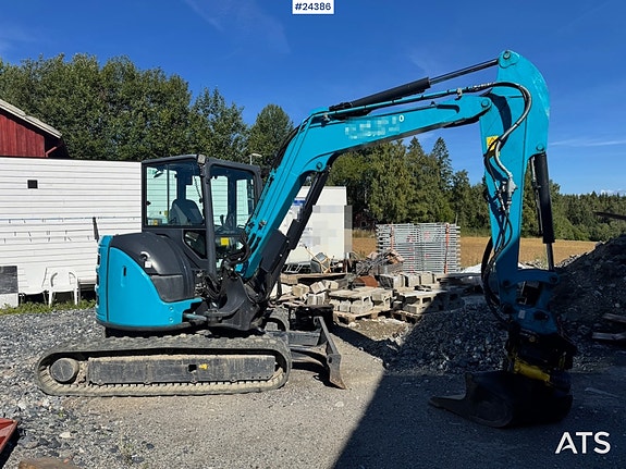 Airman AX55U-6A Minigraver m/ Rototilt, 3 skuffer, Ripper, Pigghammer og Klype. 2 of 28