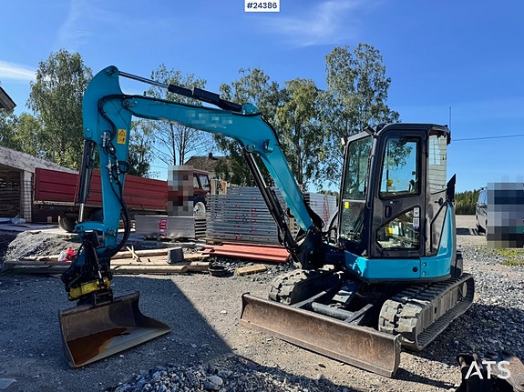 Airman AX55U-6A Minigraver m/ Rototilt, 3 skuffer, Ripper, Pigghammer og Klype. 8 of 28