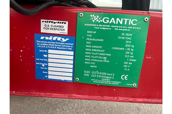 Niftylift TD 150 TDAC 5 of 30