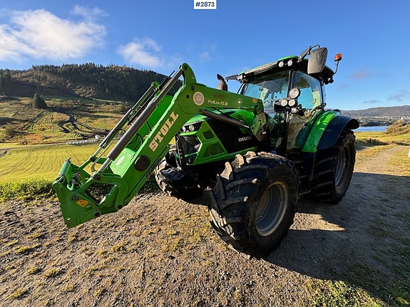Deutz Fahr 6120 TV m/frontlaster og tvillinghjul 2 of 28