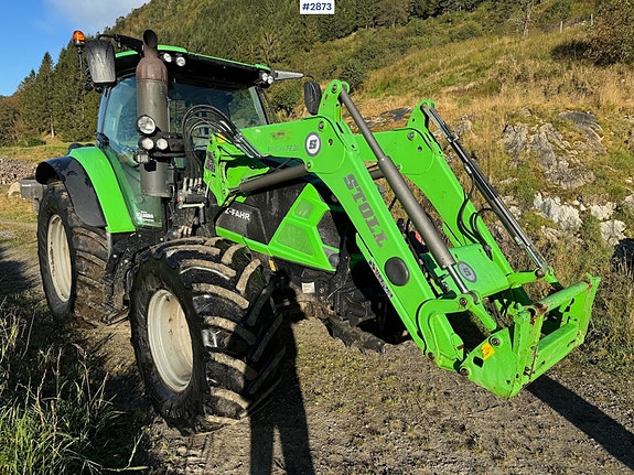 Deutz Fahr 6120 TV m/frontlaster og tvillinghjul 4 of 28