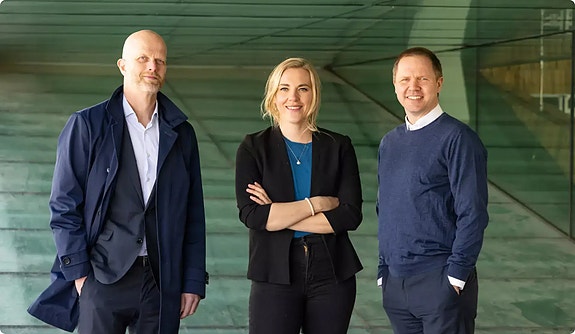 Hallgeir Kvadsheim, Lene Drange og Rune Brunborg står bak Inkassoregisteret / Skuldfix.