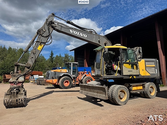 Volvo EW160E Hjulgraver m/ Hevbar hytte og Klype. SE VIDEO 16 of 30