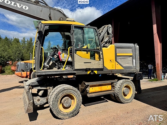 Volvo EW160E Hjulgraver m/ Hevbar hytte og Klype. SE VIDEO 13 of 30