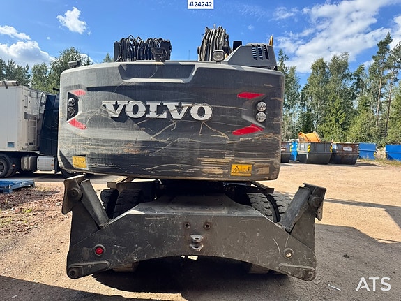 Volvo EW160E Hjulgraver m/ Hevbar hytte og Klype. SE VIDEO 5 of 30