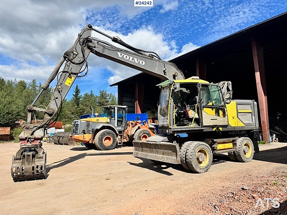 Volvo EW160E Hjulgraver m/ Hevbar hytte og Klype. SE VIDEO 7 of 30