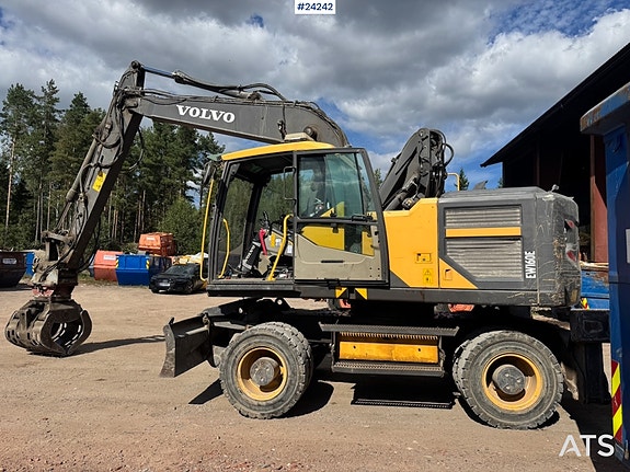 Volvo EW160E Hjulgraver m/ Hevbar hytte og Klype. SE VIDEO 15 of 30